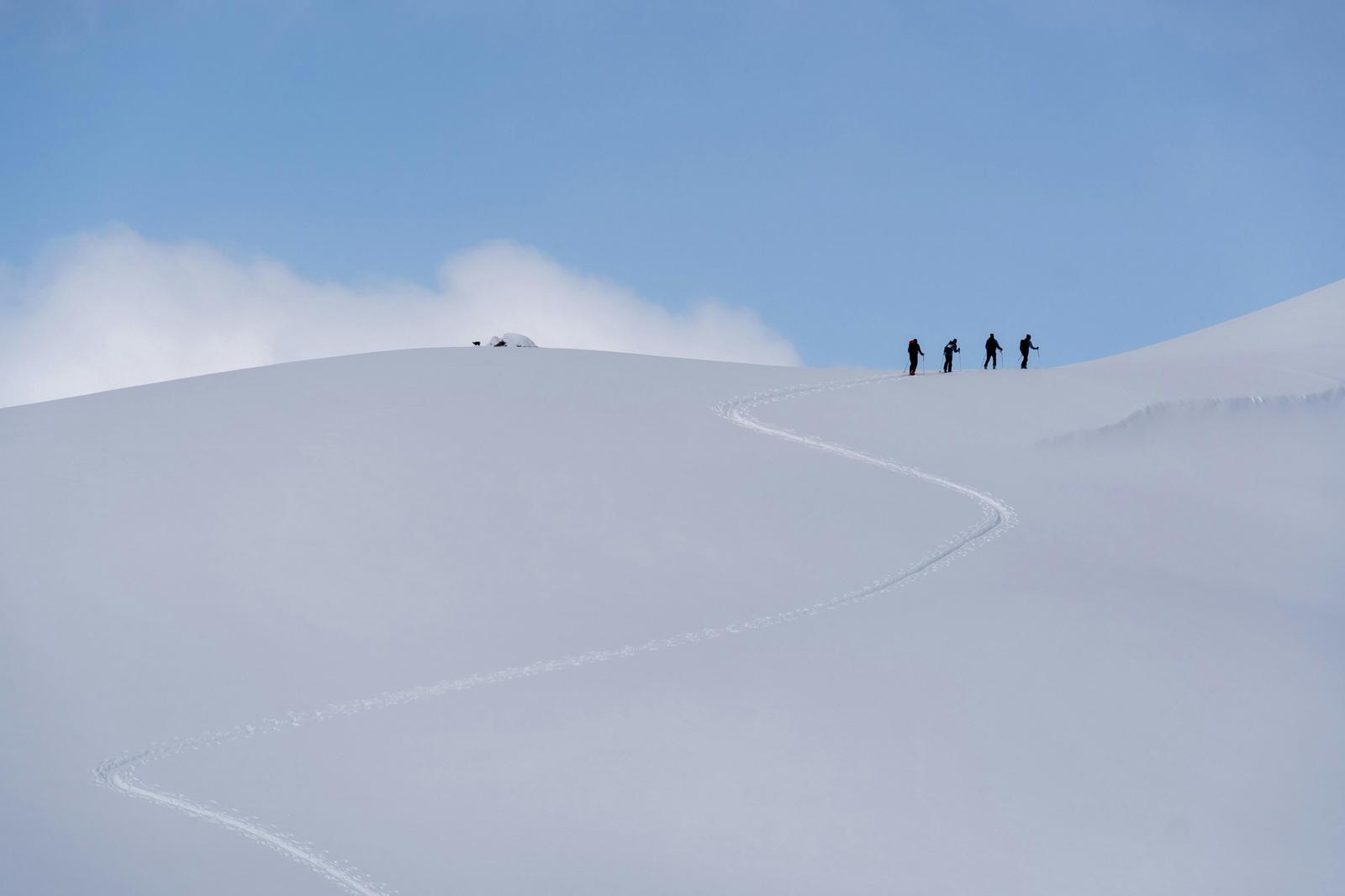 Grupo en la cima